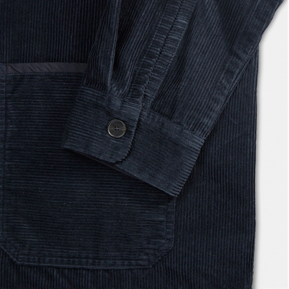 Aiayu Vinga Shirt Corduroy, Black Navy